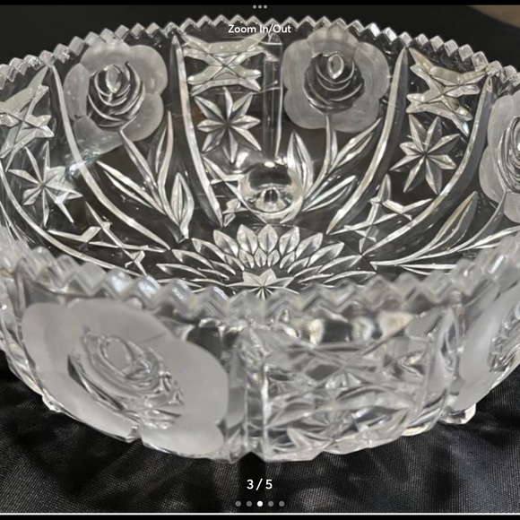 RARE FIND!! Vintage~Beautiful American Brilliant Cut Crystal Bowl - Picture 3 of 6
